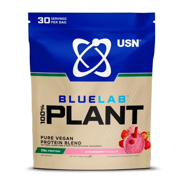 USN Растительный Протеин BlueLab 100% 900 грамм (Клубника)
