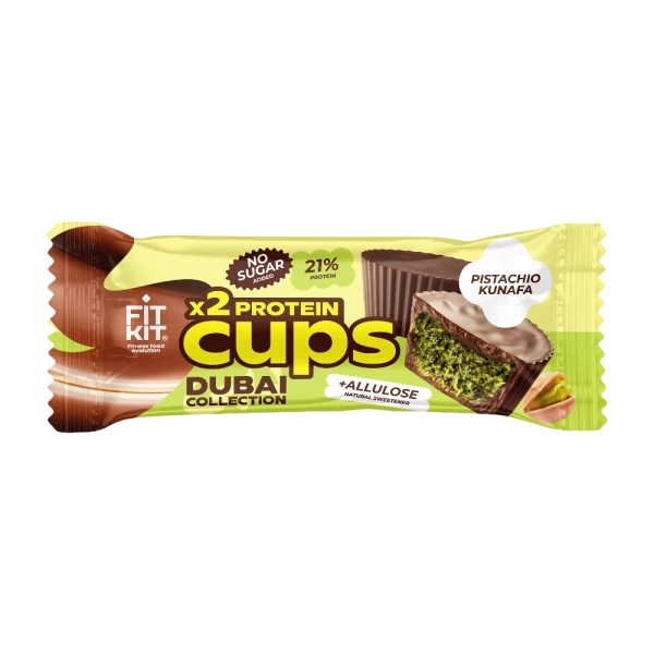 Fit Kit протеиновые конфеты Protein Cups Фисташковая кунафа 70 грамм