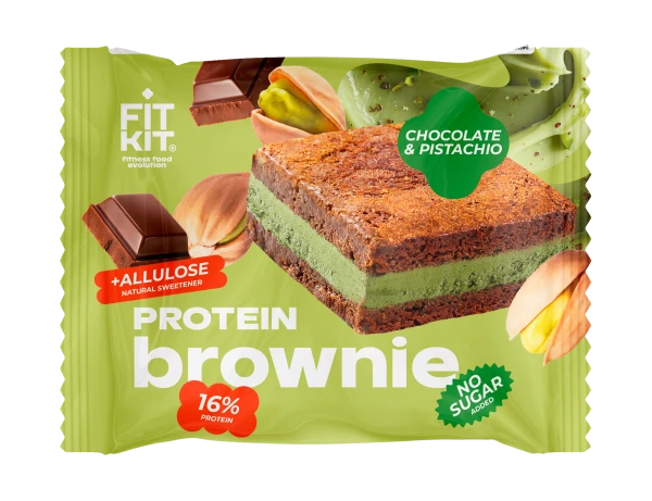 Fit Kit Протеиновый брауни 40 грамм (Шоколад-фисташка)
